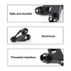 BOLUOYI Y Block Flare Fitting Adapter, AC Black Aluminum Alloy
