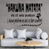 Docliick® DC-051-FR Decorative Wall Sticker in French "Hakuna Matata Vis