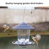 TOOSOAR Bird Feeder Weatherproof Hanging Bird Feeder with Covered Bird