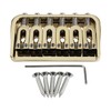 OVSAL 6 String Guitar Fixed Bridge 10.5mm Zinc Alloy Saddle