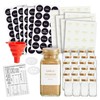 Talented Kitchen 24 Pack Glass Spice Jars with Shaker Lids