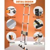 Saker Aluminum Telescoping Extension Ladder, 16.5FT Collapsible Retraction, Lightweight, 330LBS