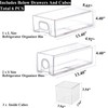6 PCS Refrigerator Organizers And Storage Stackable Storage Drawers, Large