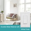 OKAWYC Single Decorator Light Switch Cover Belaire Beaded Metal Wall