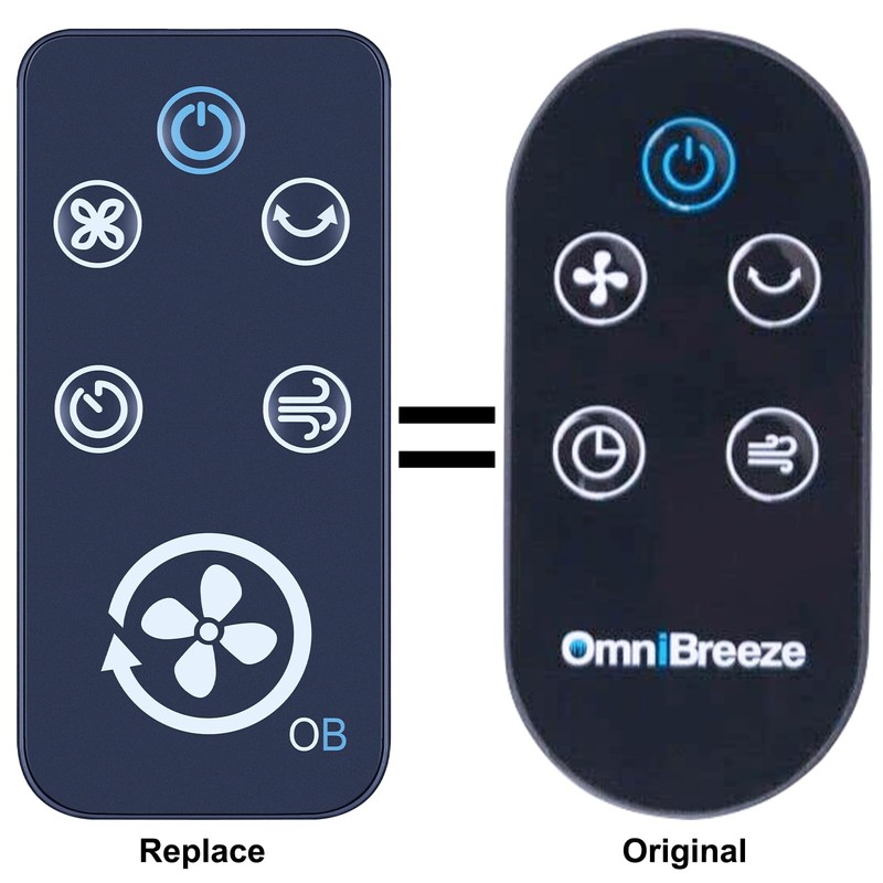 TCNOUMT For Omni Breeze Fan Remote Control, Replacement OmniBreeze Tower