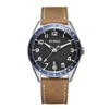RUIMAS Men's Watch Fashion Japanese Quartz Watch Leather Band Black