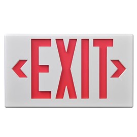 Sure-Lites LPX6 LED Commercial Exit, White Housing, Universal Face, Red and Green Letters