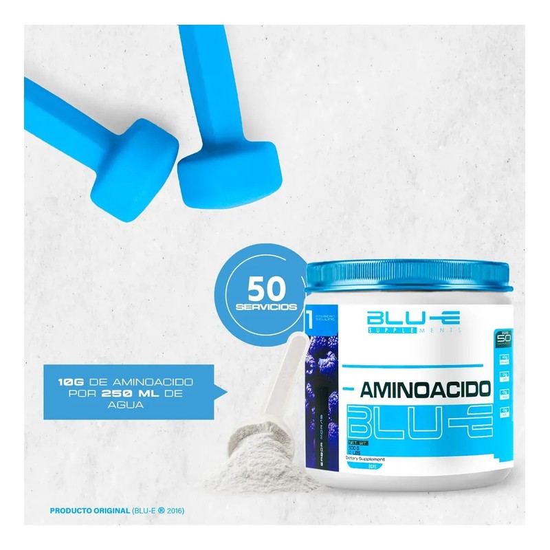 Aminoácidos Bcaas Glutamina D-mon Blue 1kg Varios Sabores