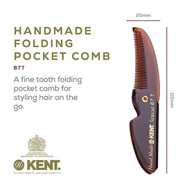 KENT COMBS PEINE PLEGABLE PARA BARBA Y BIGOTE EDICIóN LIMITADA KENT 87T