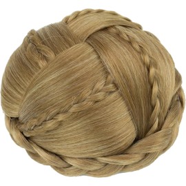 Braided Chignon Dancer Hair Cover Donut Hairpieces Scrunchies Women Hair Buns Wig Updo for Wedding Party