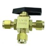 HongBoW Hardware Brass Instrument 3 Way Ball Valve L Port