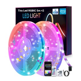 E T Easytao Luces Led RGBIC Wifi 10M, Tira led Navideñas Compartible con Alexa y Google Asistente, Control de APP + Control Remoto, DIY Multicolor Segmentado