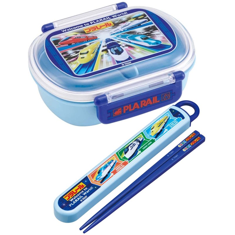 Skater ABS2AMAG-A Plarail 23 Children's Chopsticks and Case Set, 6.5