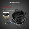 Partsam 12V LED Fog Lights Assembly Kit for Peterbilt 579