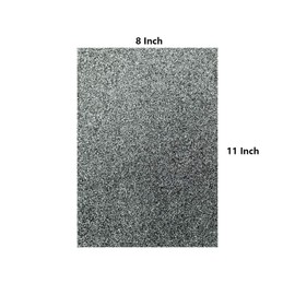 YZH Crafts Glitter Cardstock Paper,No-Shed Shimmer Glitter Paper, 10 Sheets, DIY Party Deco, 8" Inch X 12" Inch, A4 Size (Slate)