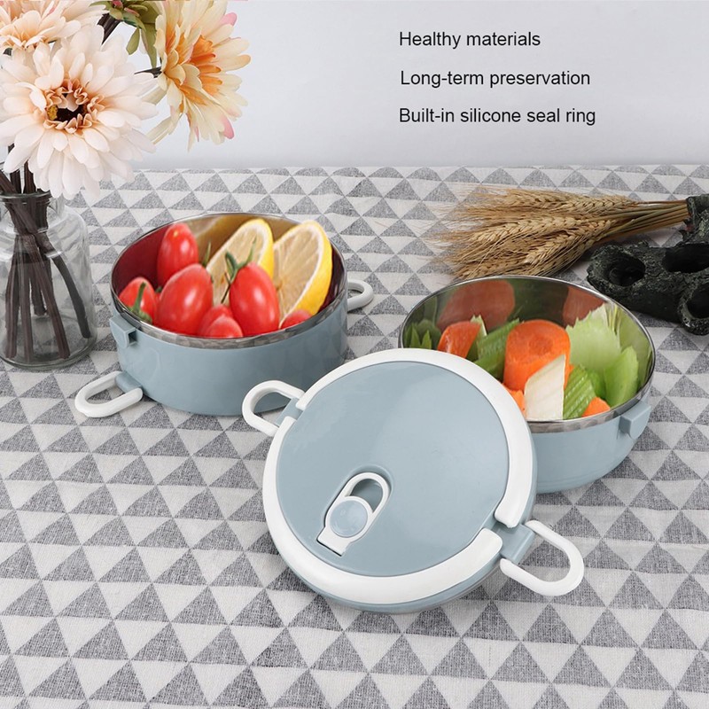 Pwshymi 2 Layer Lunch Boxes, Leak-Proof Stainless Steel Lunch Container