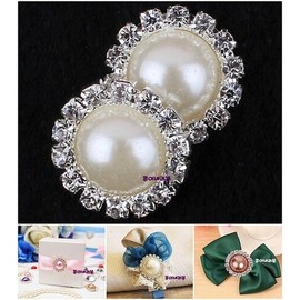 Cubic Pearl Decoration DIY Hair Accessory Materials, Making Hairpins, Decorative Pearls, Wedding Pearl Decorations, Packaging Pearl Decorations / 큐빅 진주장식 DIY 헤어액세서리재료 헤어핀만들기 데코진주 웨딩장식진주 포장장식진주