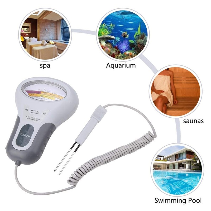 Diyeeni 2 in 1 Portable PH Chlorine Tester, Water Quality