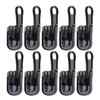 OTOTEC 10Pcs Black 5# Zippers Replacement Reversible Pulls Sliders Zips