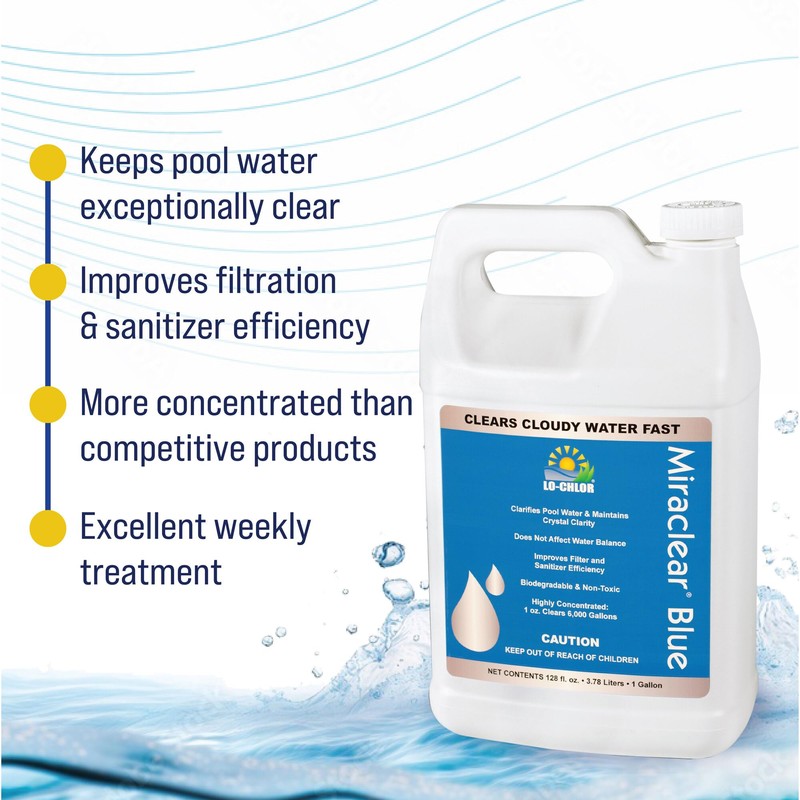 Lo-Chlor Miraclear Blue Pool Clarifier for Swimming Pool - Super