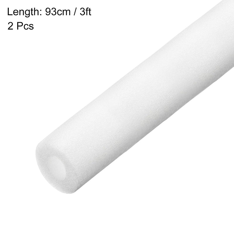 sourcing map 2pcs Pipe Insulation Foam Tube Pipe Lagging 20mm(13/16