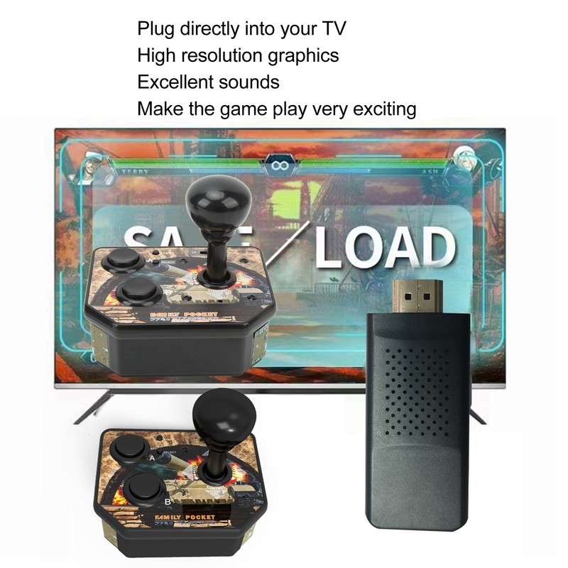 Handheld Game Console Various Classic Games Double Player Joystick Gaming