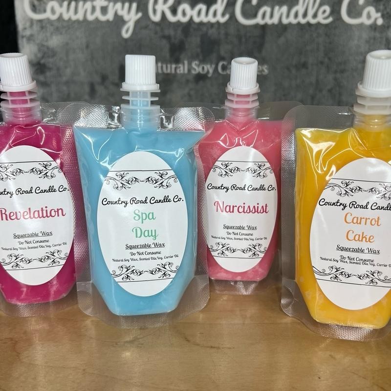 Squeezable Soy Wax 3oz Pouch | Heavily Fragranced | Hand