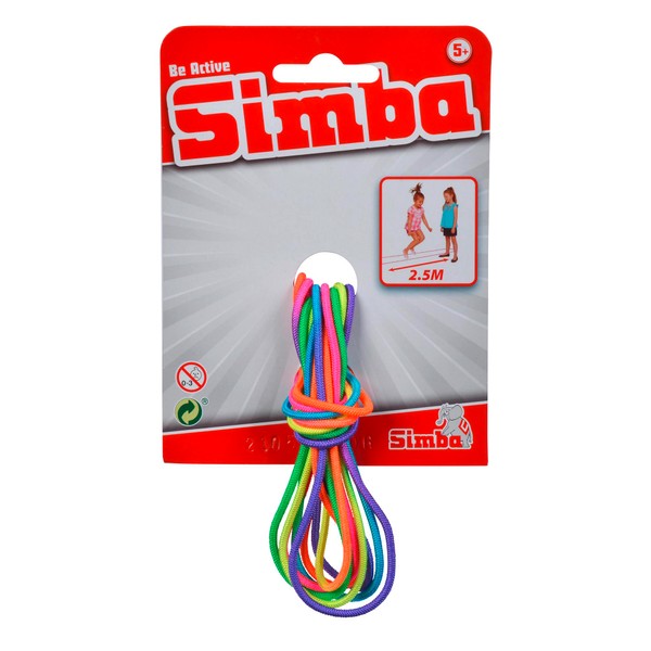 Simba 107302096 Rubber Twist, Bouncy Rubber, Rainbow Colours, Length 3