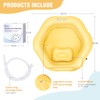 Inflatable Shampoo Basin for Bedridden, Elderly & Disabled - Petal-Shape