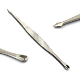 Comedone Extractors Blackhead Removal Tools Acne Pimple Blemish Popper Zit Remover Whitehead Manicure Pedicure (BC-04 Blackhead Remover)