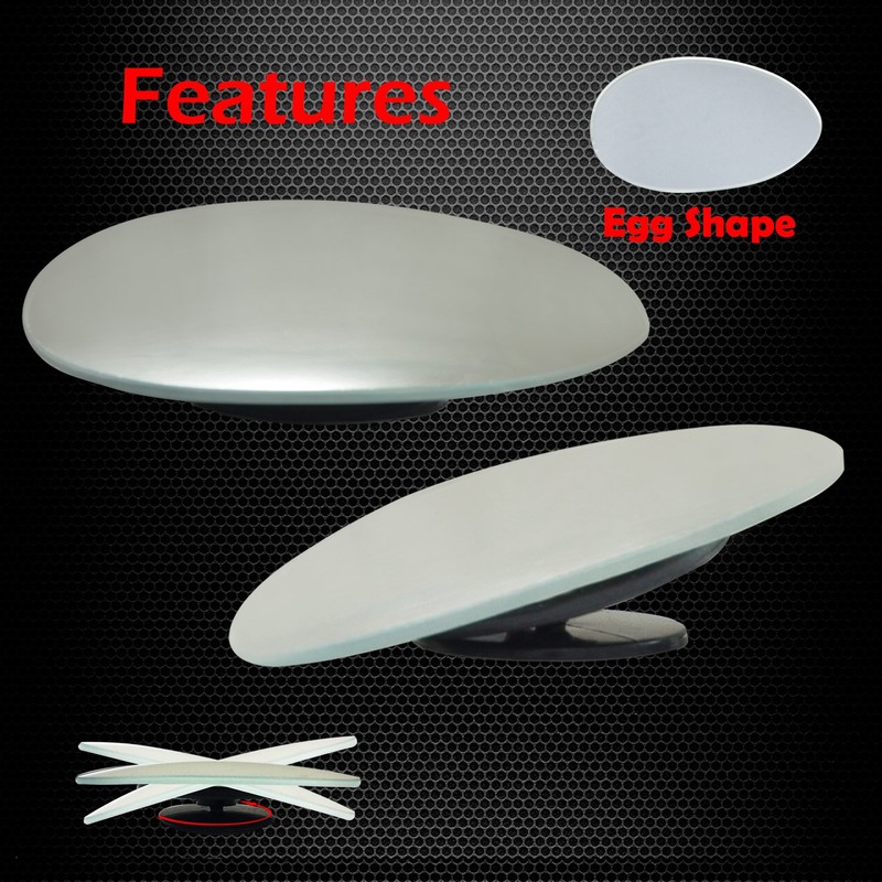 Ampper Oval Blind Spot Mirrors, Frameless 360 Degree Adjustabe HD