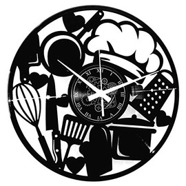 Instant Karma Clocks Vinyl Wall Clock for Kitchen Chef Home Decoration Dining Room Restaurant Living Room Gift Idea