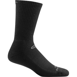 Darn Tough Men's T3001 Tactical Micro Crew Lightweight Cushion, Black, Medium (19443011001005)