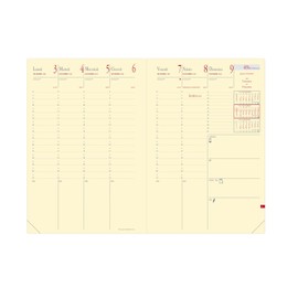 Quo Vadis Impala 286078Q Weekly Calendar, Elegant and Practical, 16 x 24 cm, Black [Italian]