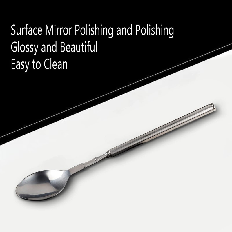 Stainless Steel Telescopic Spoon – Extendable Long Handle Spoon for
