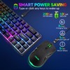 CHONCHOW 60% Wireless Gaming Keyboard and Mouse Combo,LED Backlit Rechargeable
