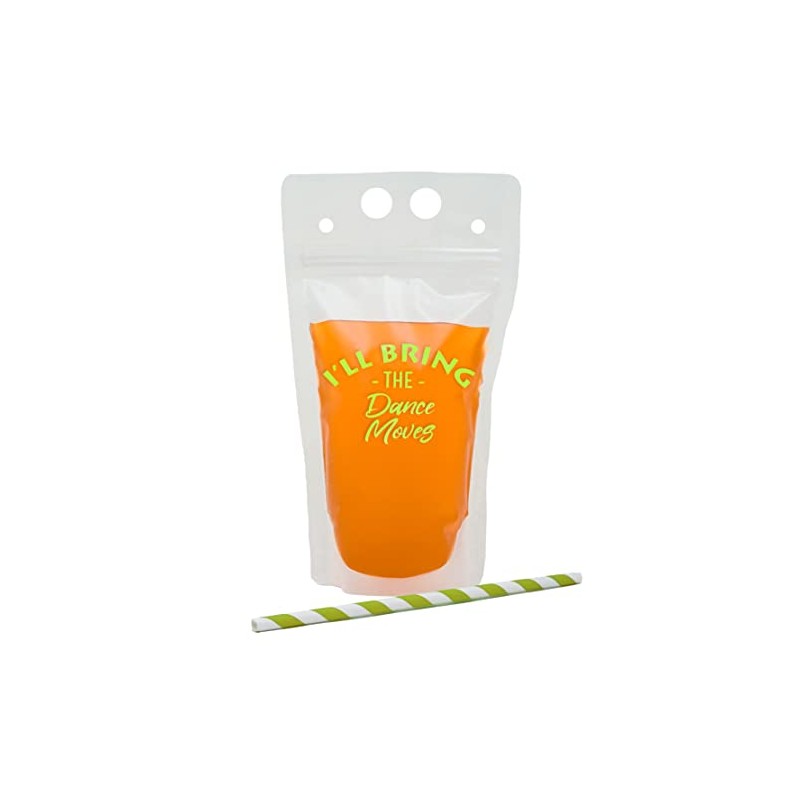 Funky Junque Drink Pouch with Straw - I'll Bring the