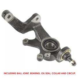 Caltric Front Left Steering Wheel Knuckle fits Yamaha Rhino 660 YXR660F 4X4 2004 - 2007