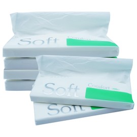 50 Sheets Car Tissue Refills, 300 Sheets Travel Size Handbag Tissues, Facial Napkins Fit for Car Visor Tissue Holder, Cylinder or Box Round Container, 6 Bags