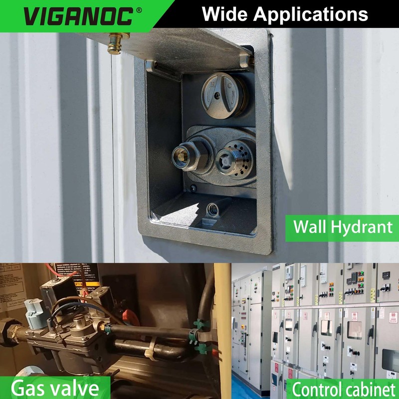 Viganoc 4 Way Sillcock Key, 1/4", 9/32", 5/16", 11/32", Utility