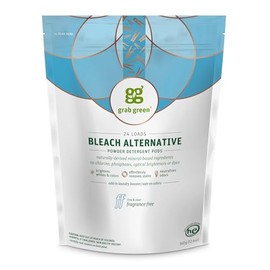 Grab Green Natural Bleach Alternative Pods, Non-Chlorine Bleach, Fragrance Free, Unscented/Free & Clear, 24 Loads