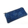 Batik Fabric Padded Glasses Case or Cosmetic Zipper Pouch with
