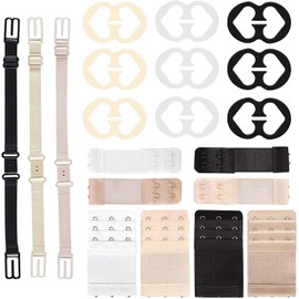 20 Piezas Extensor de Brasier para Mujer, Tirantes para Brasier Ajustables, Extensor Elástico para Sostén, Alargador de Sujetador, Levanta Busto, Accesorios para Sujetador