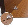 20PCS 5mm Shelf Support Peg Clear Plastic Cabinet Shelf Support