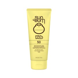 Sun Bum Sun Bum Kids SPF 50 Sunscreen Clear Body Lotion | Broad Spectrum Water-Resistant Sunblock with Vitamin E | Wet or Dry Skin Application | Hawaii 104 Act Compliant (Octinoxate & Oxybenzone Free) | 6 oz
