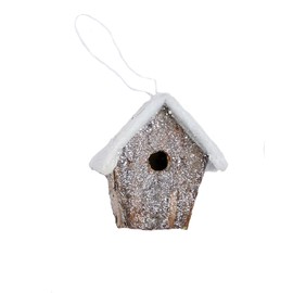 Worth Imports 4" Snowy Birdhouse Ornament