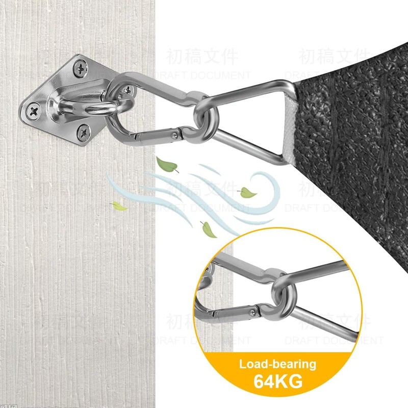 M6 Awning Attachment Set, Heavy Duty Sun Shade Sail Stainless