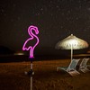Flamingo Solar Garden Stake Lights, [Set of 2] Outdoor Solar