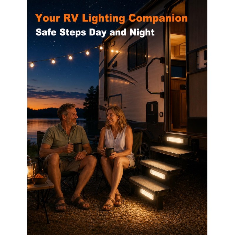 ALDST RV Step Lights 24 LED Rechargeable Motion Sensor 3