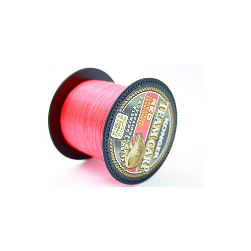 Konger Team Carp Red Fishing Line Fast Sinking 600 m